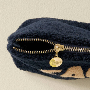 Navy Teddy Pouch - Face