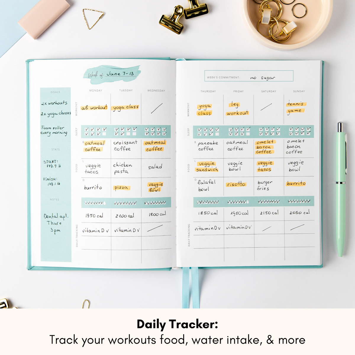 Lamare Food &amp; Fitness Journal – Meal &amp; Workout Tracker