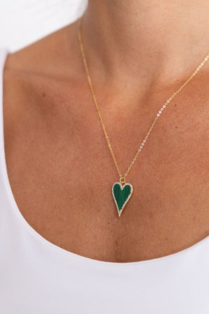 Lucy CZ Heart Necklace