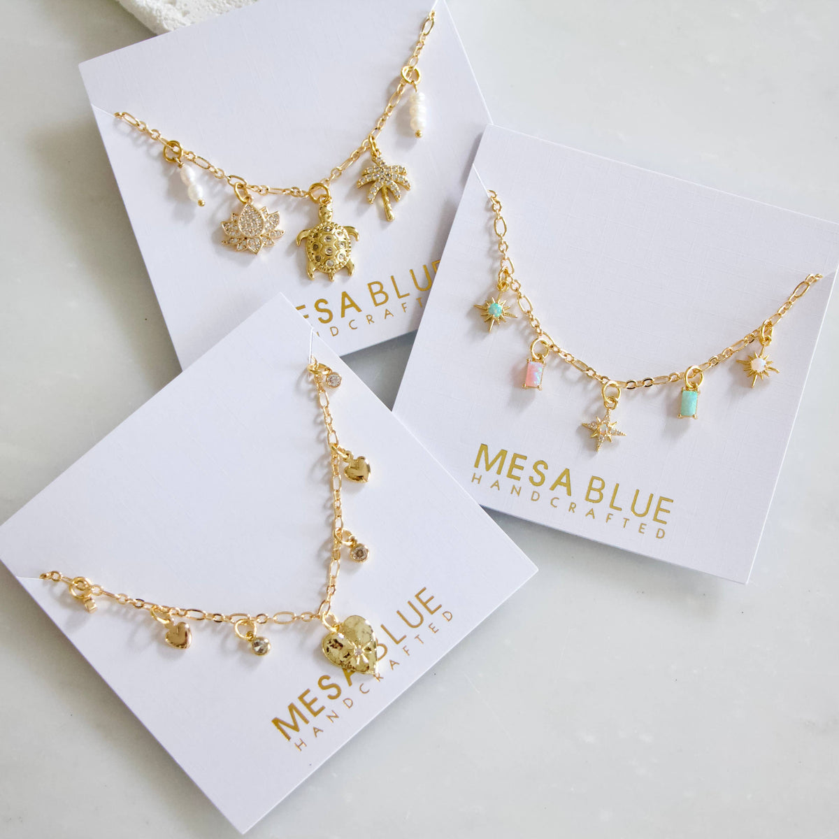 Opal Star Charm Necklace