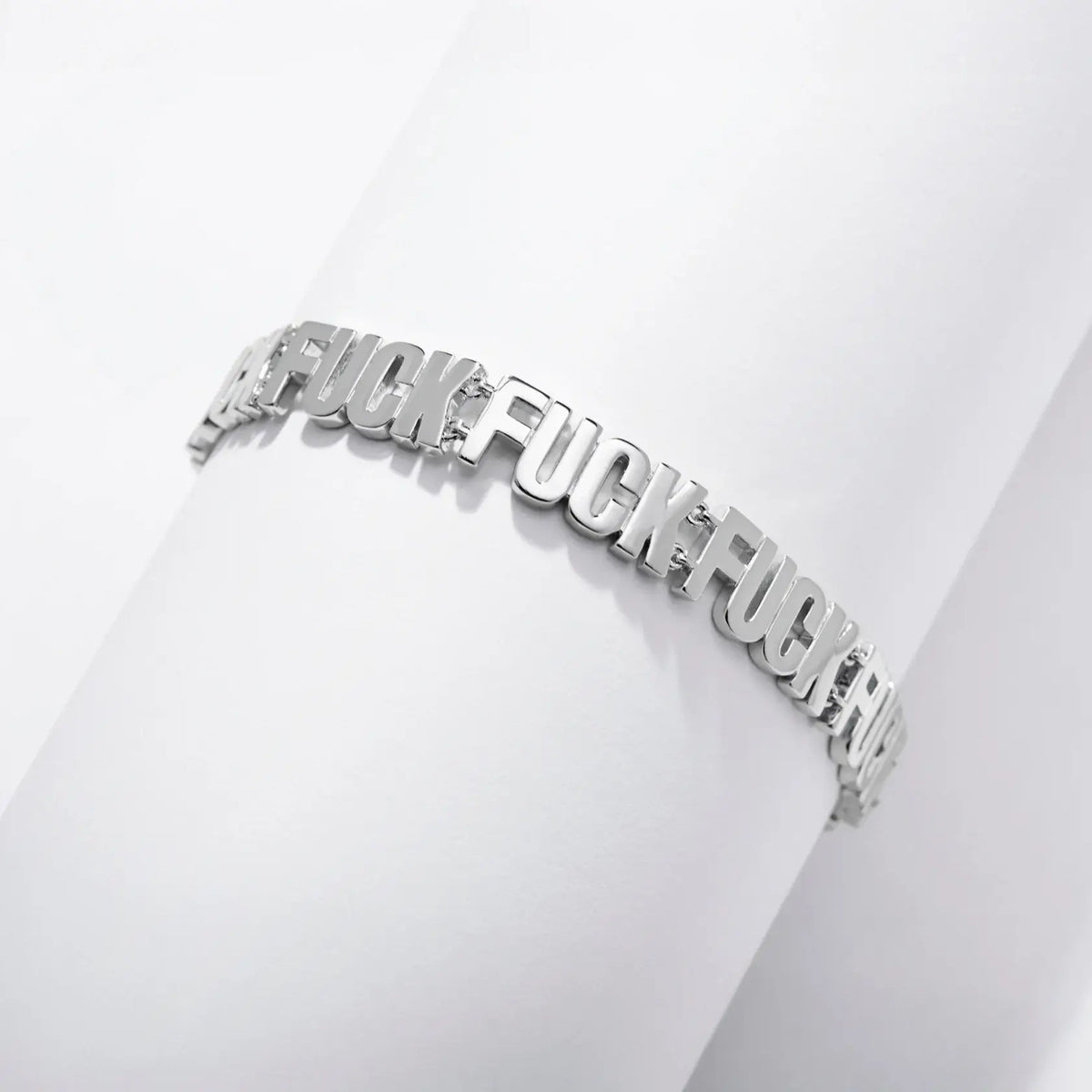 14k gold plate Fuck Fuck Fuck Chain Link Bracelet (SM + Med)