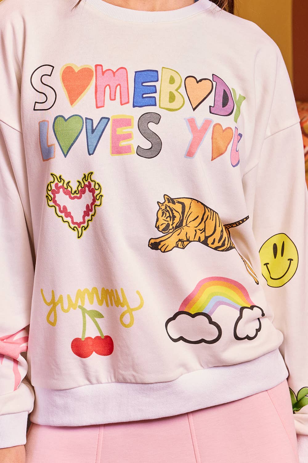 Somebody Loves You Graphic Sweatshirt