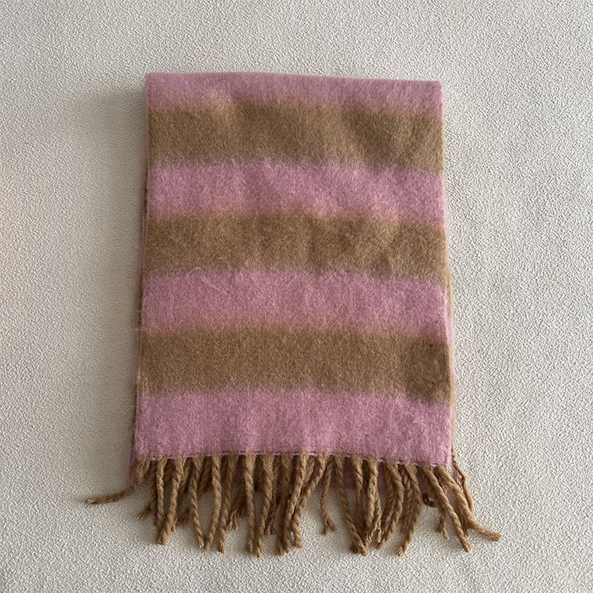Thick Striped Scarf
