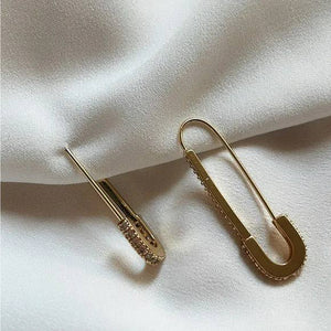 Helga Safety Pin Earrings