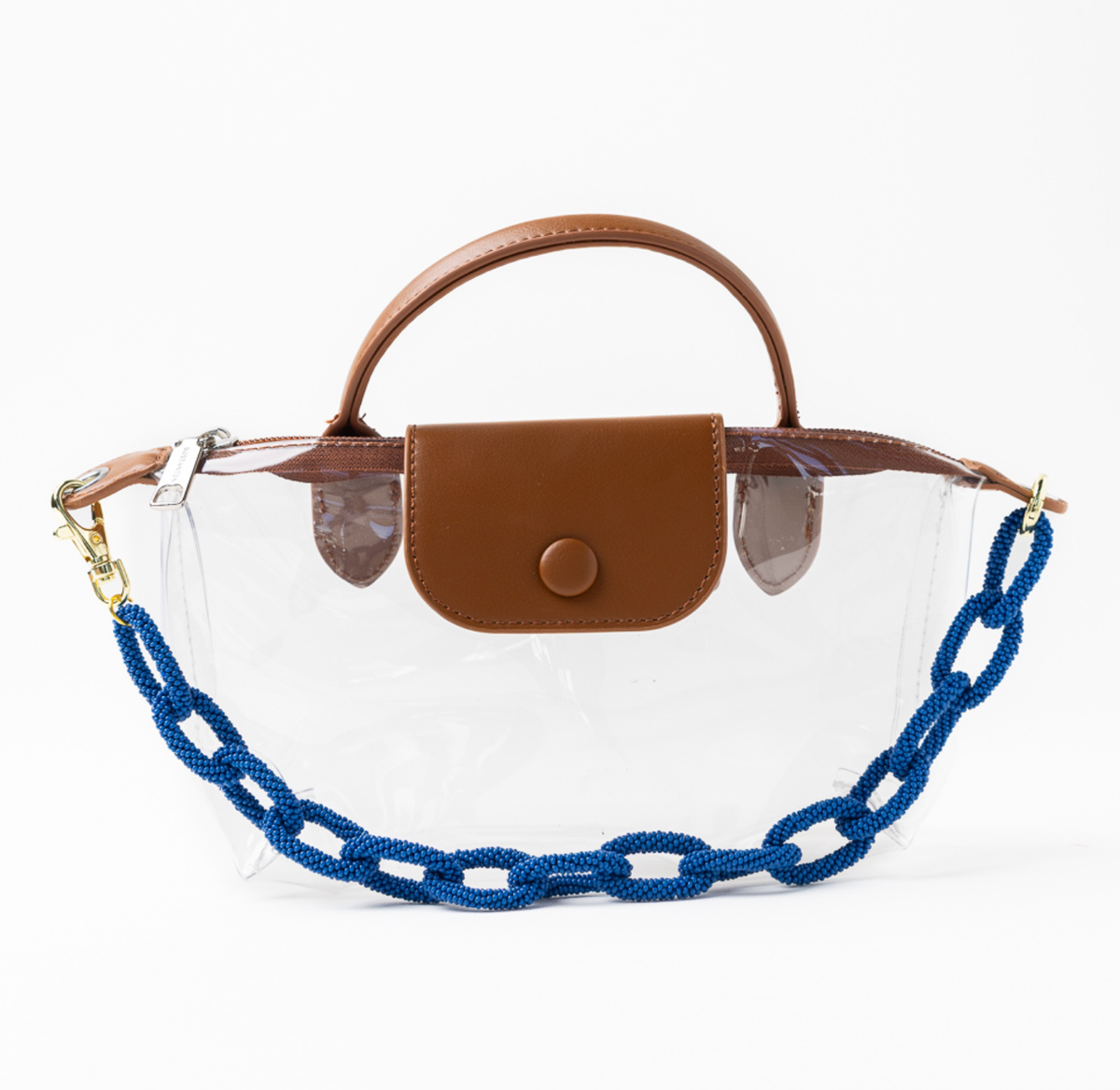 Celine Beaded Chain Link Bag &amp; Phone Accessory Lapis