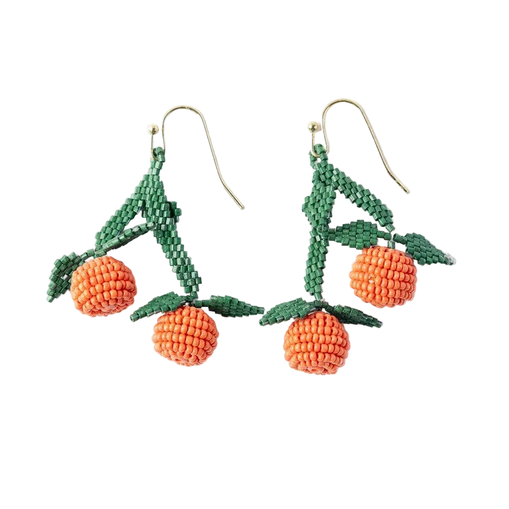 Lottie Clementine Dangle Luxe Earring Orange