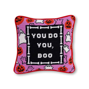 Boo Needlepoint Pillow