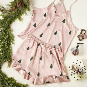 Woodland Tree - Cami + Ruffled Shorts PJ sets