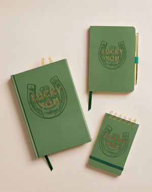 VINTAGE SASS NOTEBOOK WITH PEN - LUCKY YOU