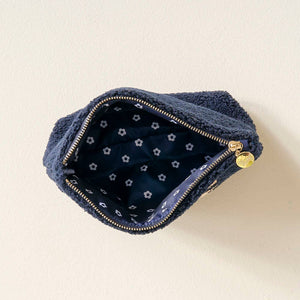 Navy Teddy Pouch - Face