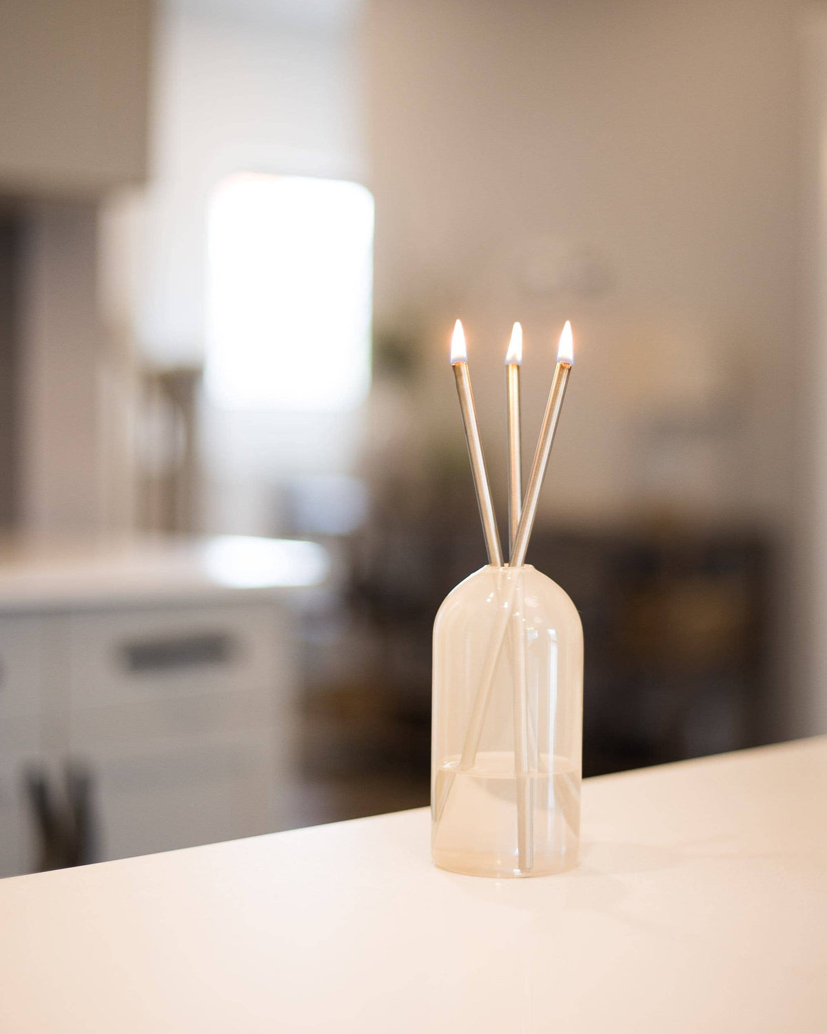 Silver Everlasting Candle – Reusable Steel Candles [x1 Pack]