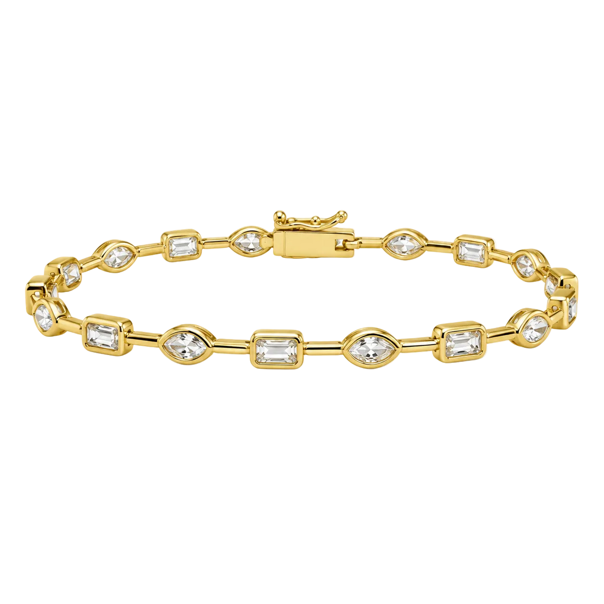 Serena Bezel Tennis Bracelet