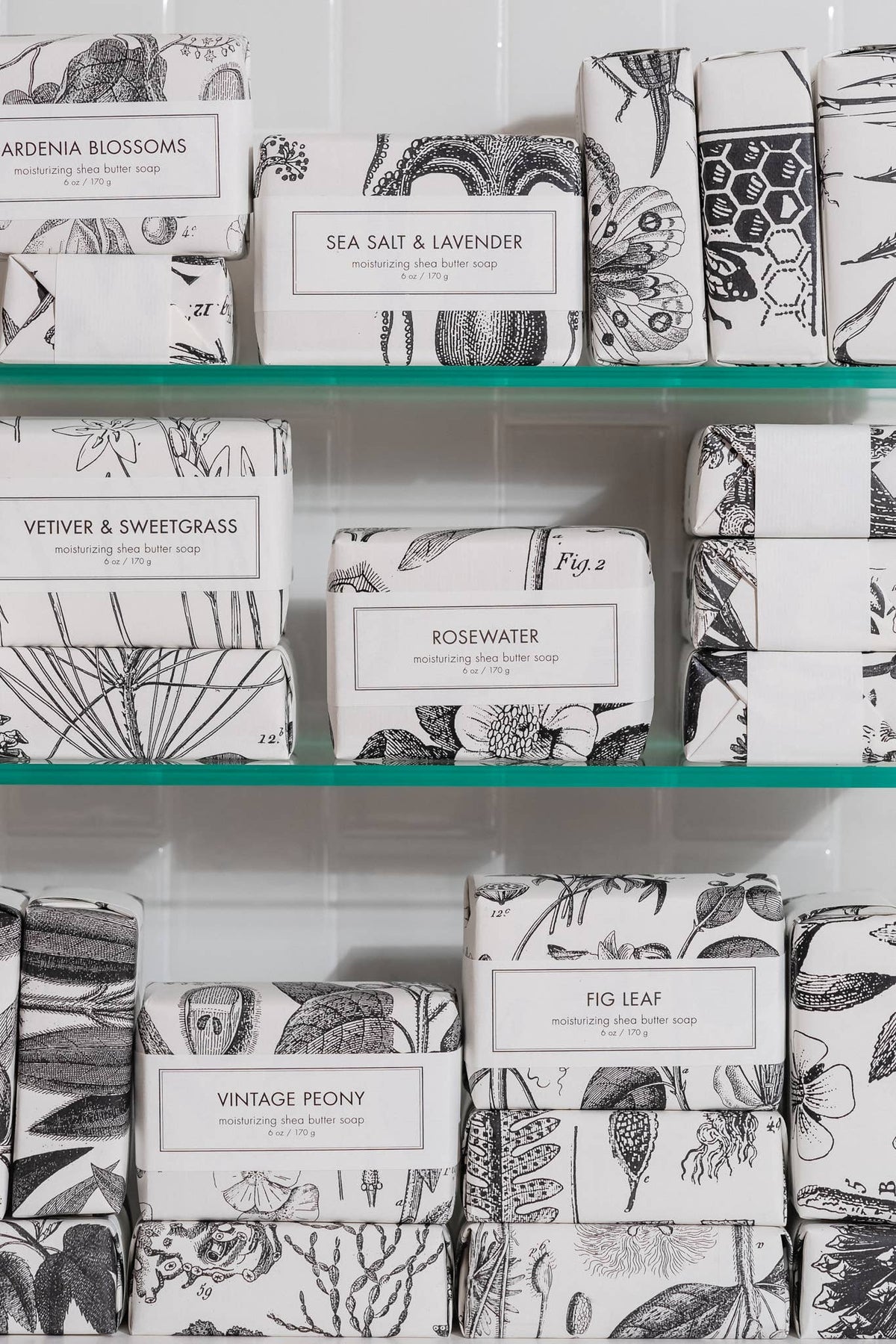 Aloe Leaf &amp; Mint Shea Butter Soap - Bath Bar