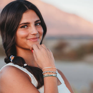 K'lani "Anchor" Nautical Colors with Anchor Charm Hair Tie Bracelets