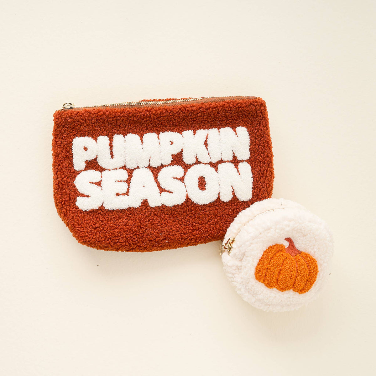 Teddy Pouch-Rectangle-Pumpkin Season