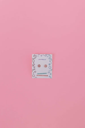 Donut Enamel Flat Back Kids Earrings
