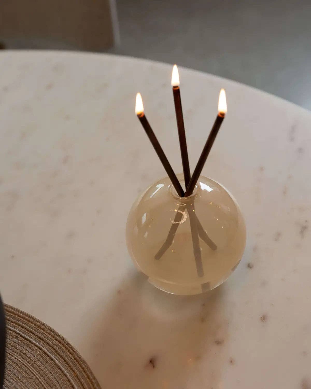 Neva Vase, Pampas Candle Holder