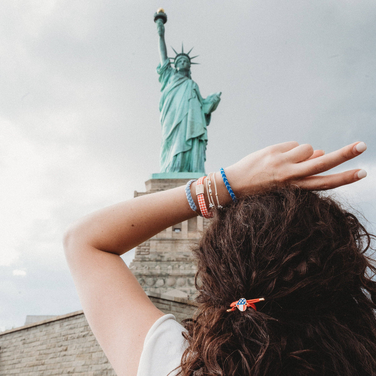 K'lani "Free" Patriotic Hair Tie Bracelets