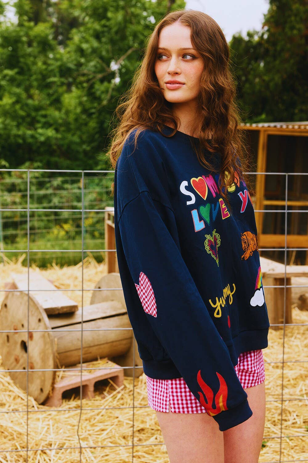 Somebody Loves You Graphic Sweatshirt