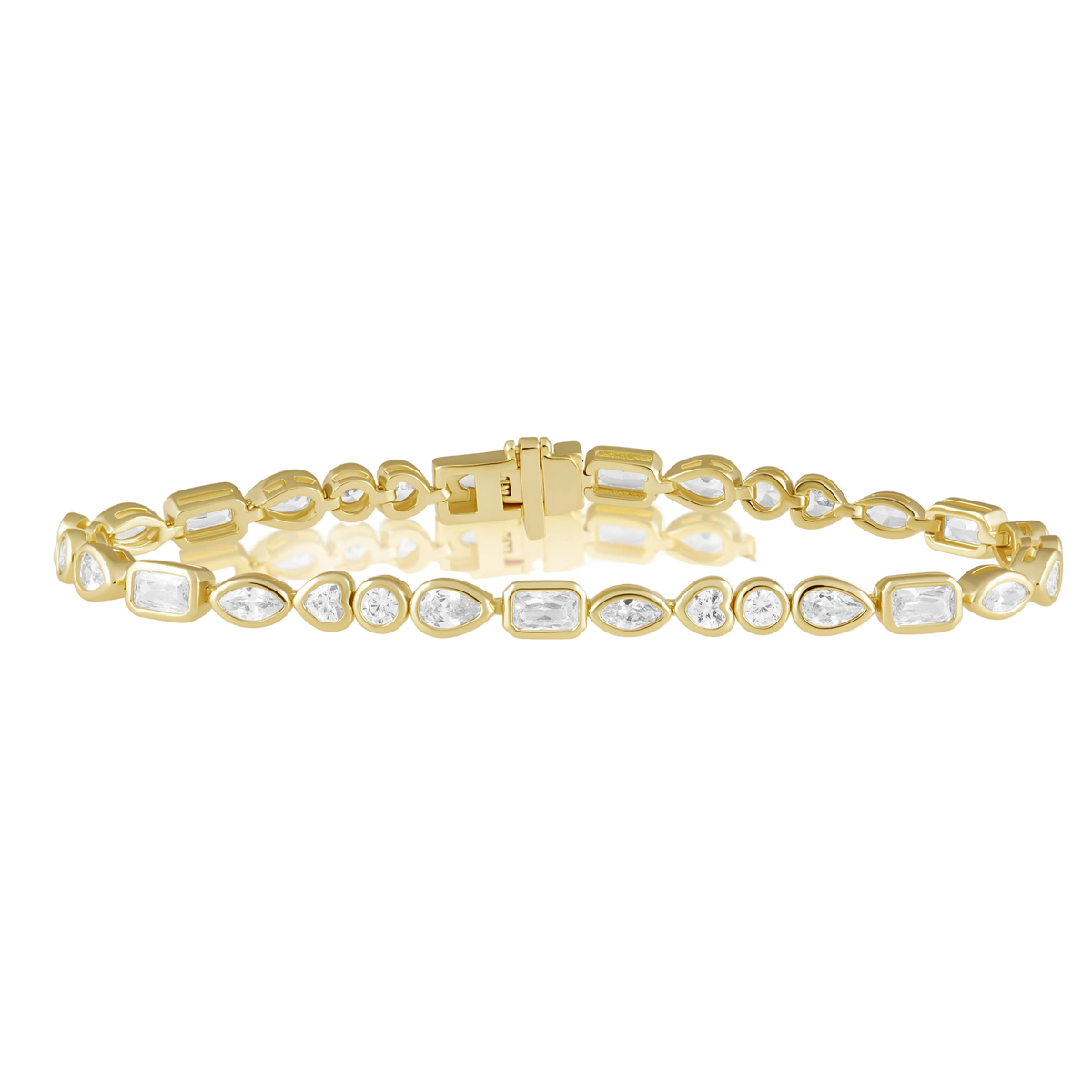 Perrine Bezel Tennis Bracelet