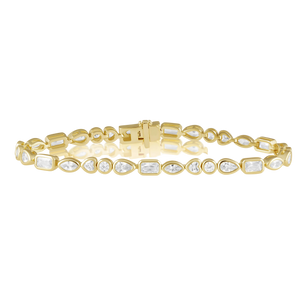 Perrine Bezel Tennis Bracelet