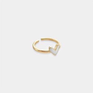 LRN095 - Enamel Heart Ring