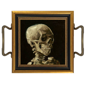 7-1/4" Halloween Skull Tray with Handles