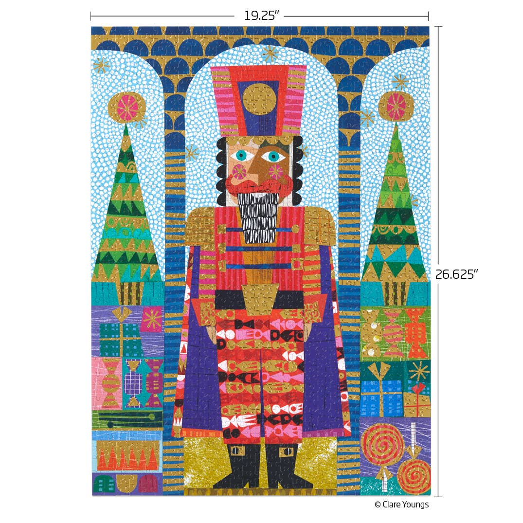Festive Nutcracker Gold Foil | 1000 Piece Holiday Puzzle