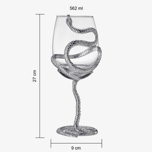 Stemmed Snake Halloween Fall Wine Glass | Set of 2 | 19oz