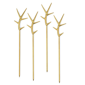 The Ozzy Bloody Mary Picks - Gold, Set of 4