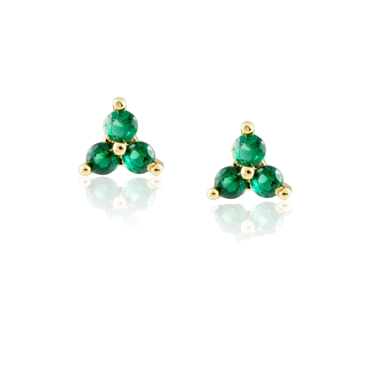 Kira Emerald Studs