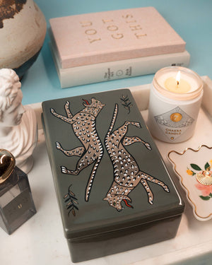 Duo Leopard Ceramic Box