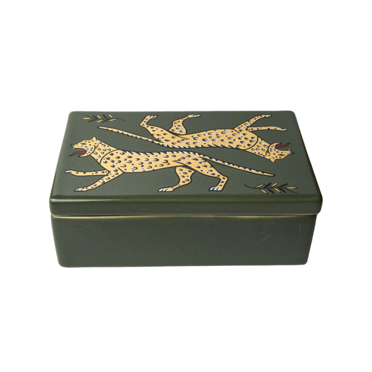 Duo Leopard Ceramic Box
