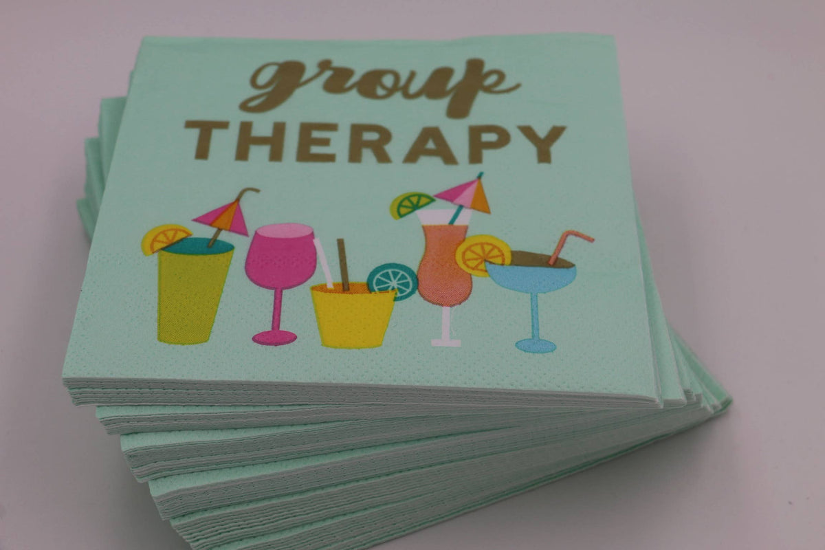 Funny Cocktail Napkins | Group Therapy - 20ct