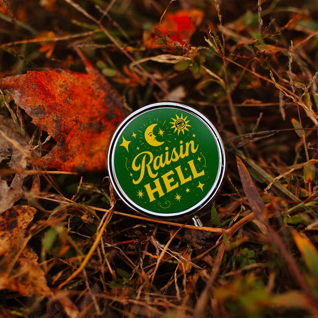 Purse Pill Box, Raisin' Hell