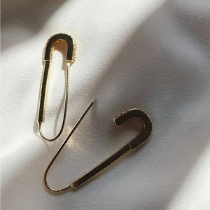 Helga Safety Pin Earrings