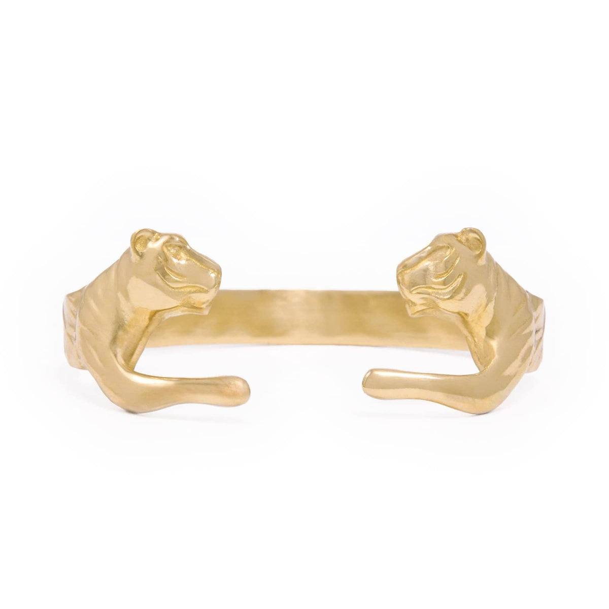 Bianca Tiger Cuff Bangle Brass
