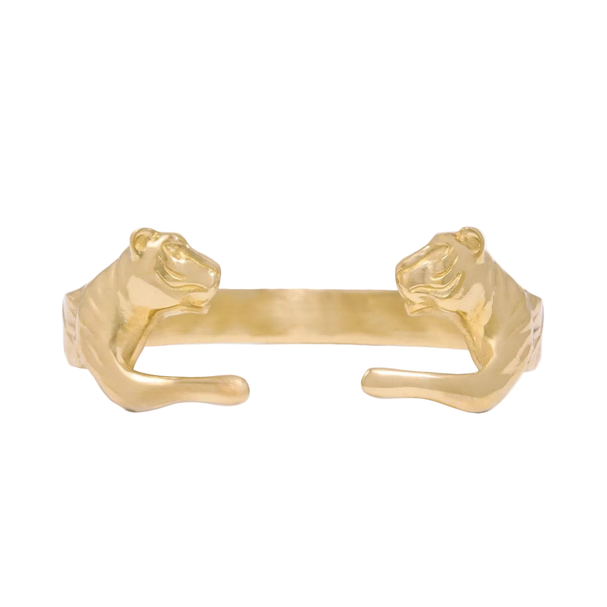 Bianca Tiger Cuff Bangle Brass