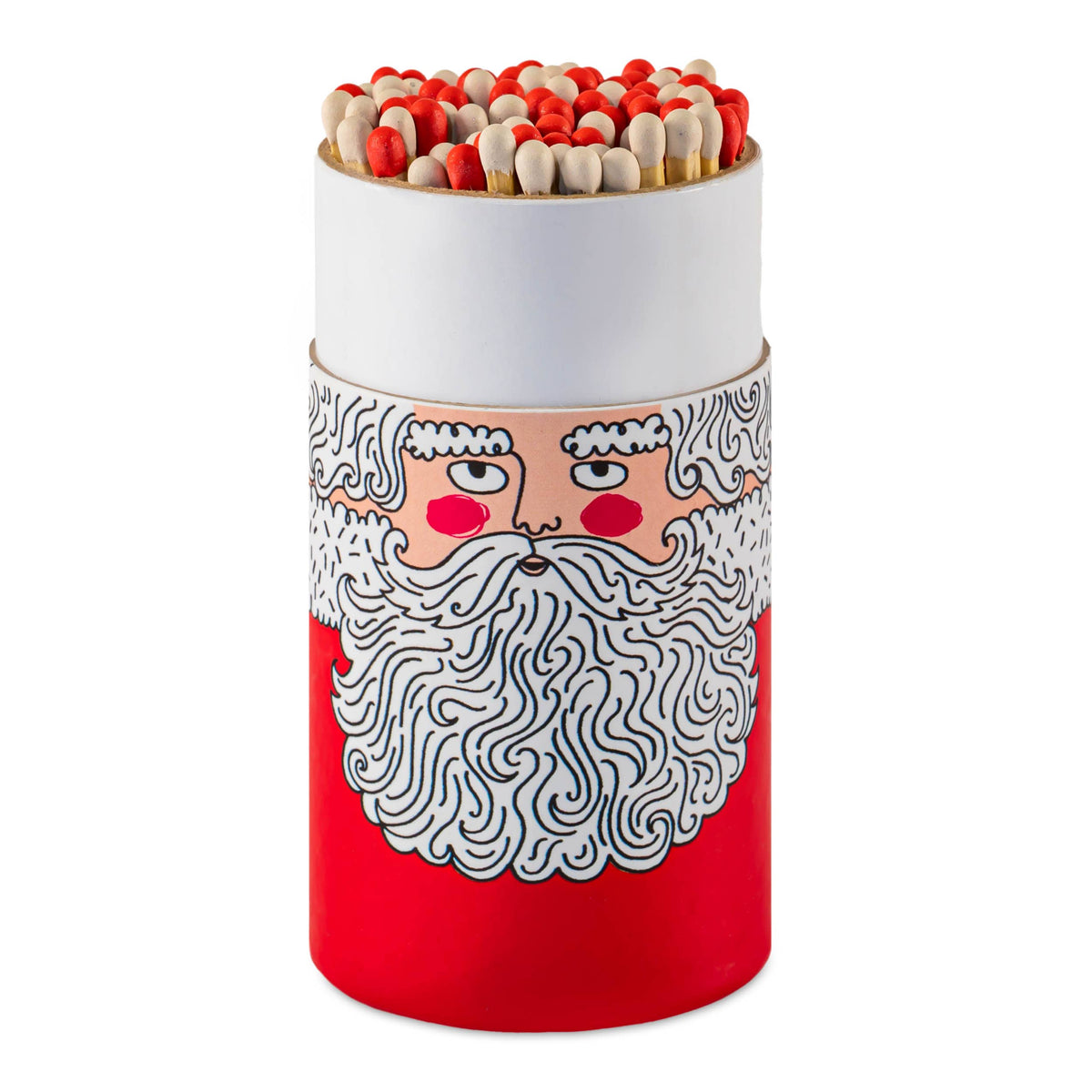 Santa | Large Cylinders - Christmas Safety Matches 🎄