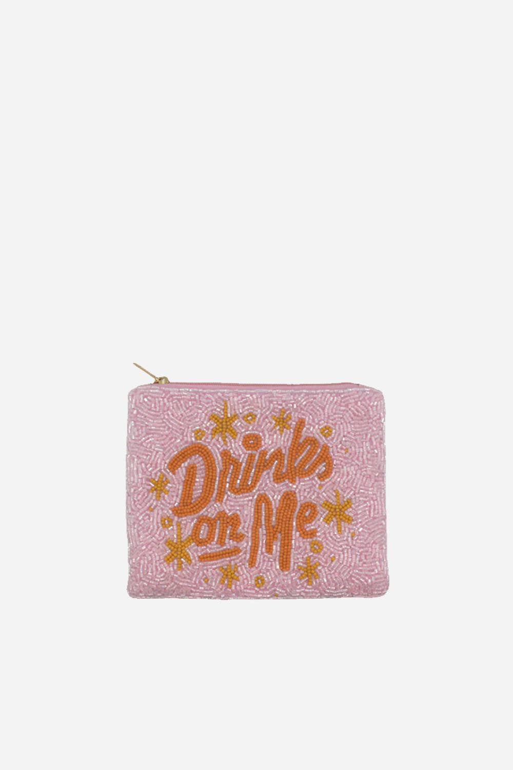 Drinks On Me Beaded Coin Pouch