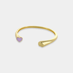 LBR128 - Cuff with Enamel Heart