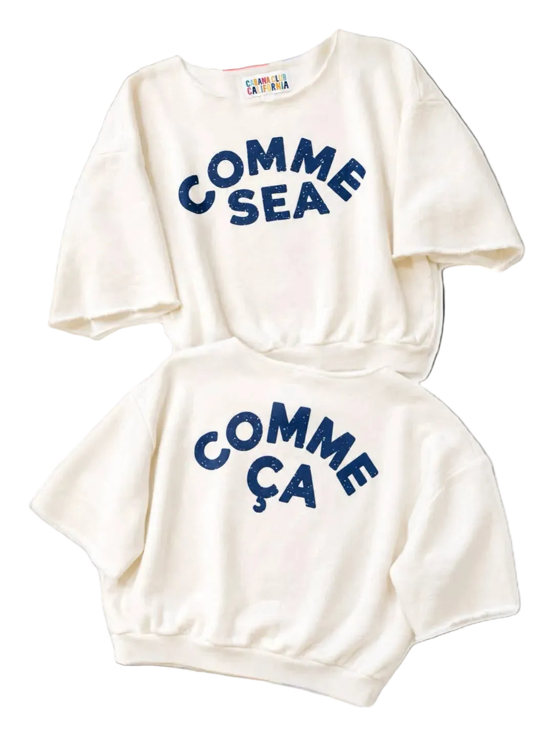 Comme Sea Comme Ça Off The Shoulder Crew