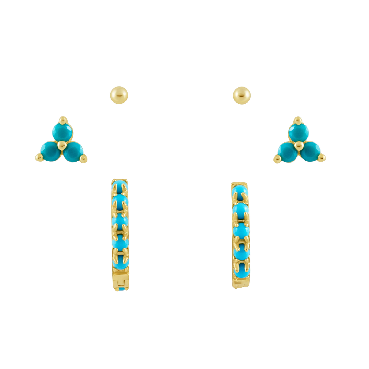 Turquoise Earring Set