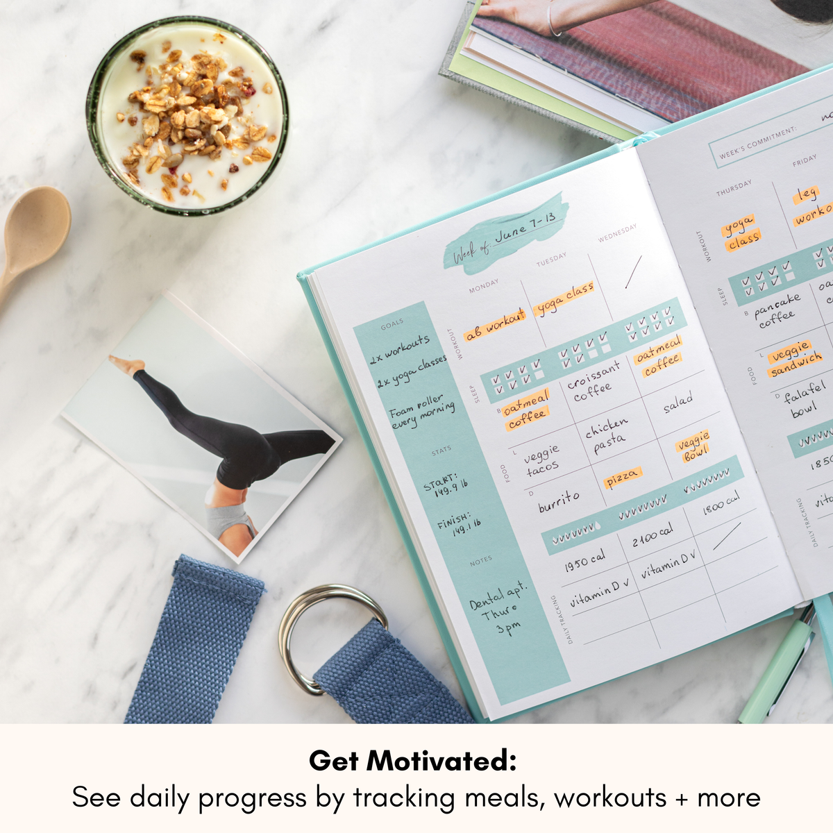 Lamare Food &amp; Fitness Journal – Meal &amp; Workout Tracker