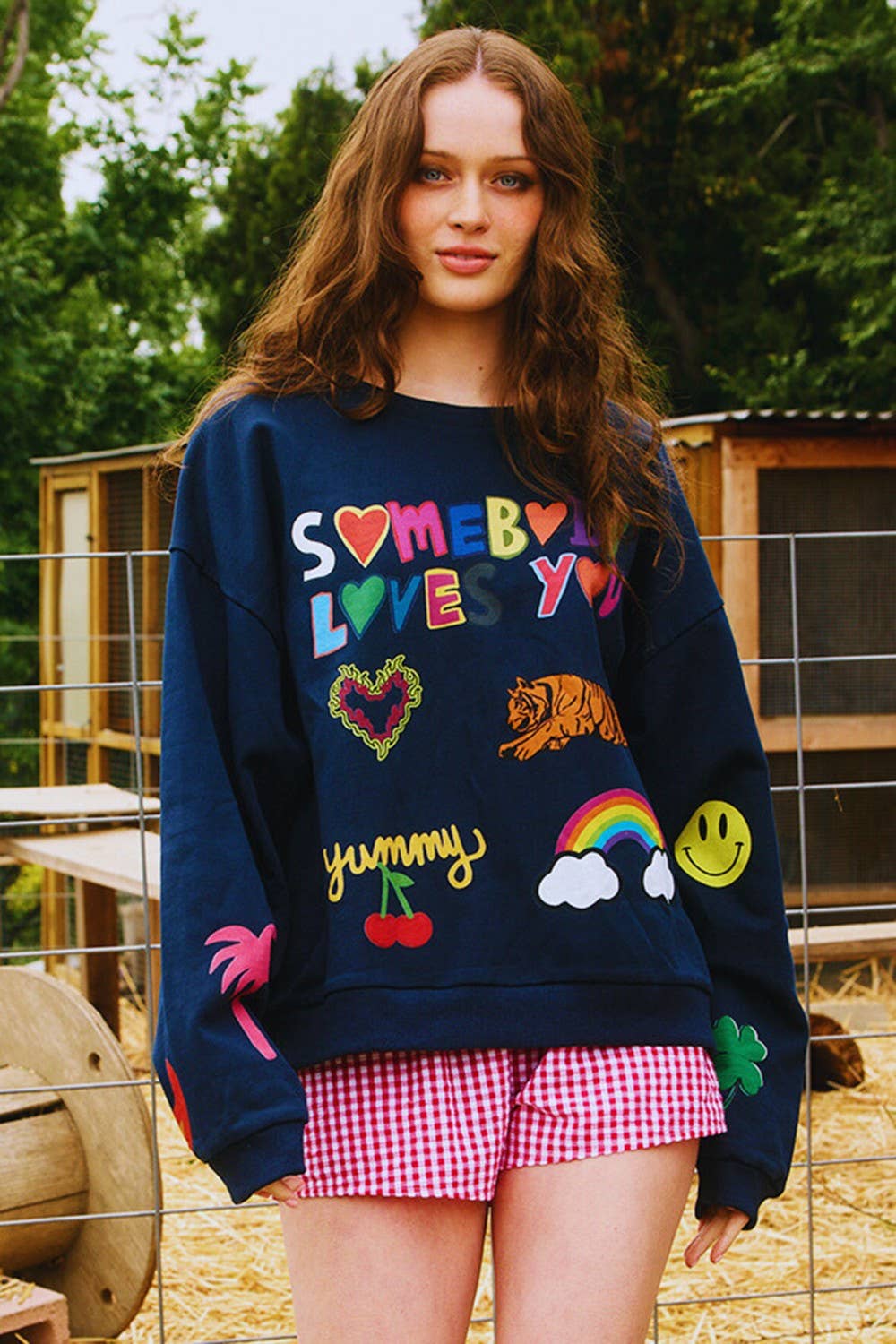 Somebody Loves You Graphic Sweatshirt