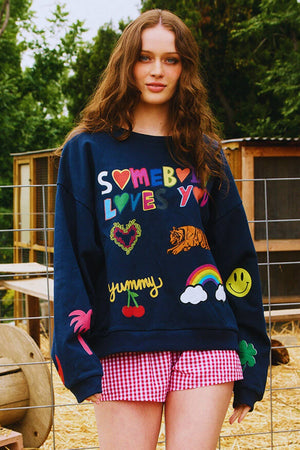 Somebody Loves You Graphic Sweatshirt