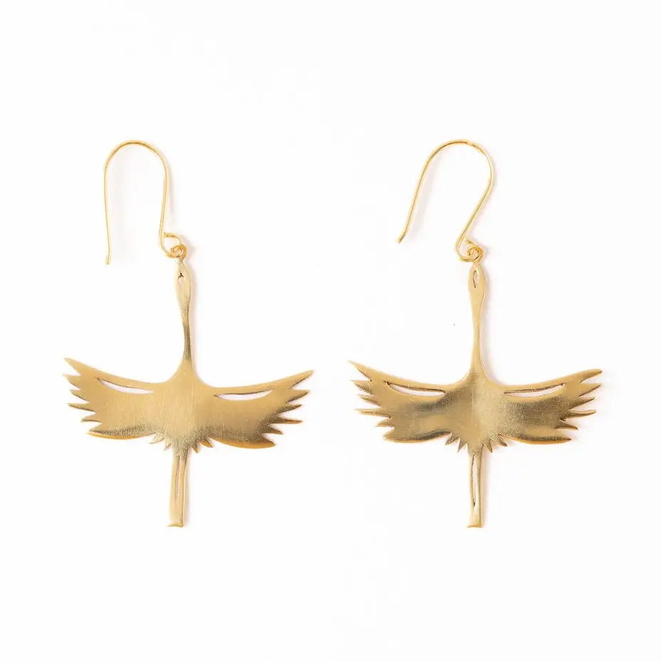 Edina Crane Dangle Earrings