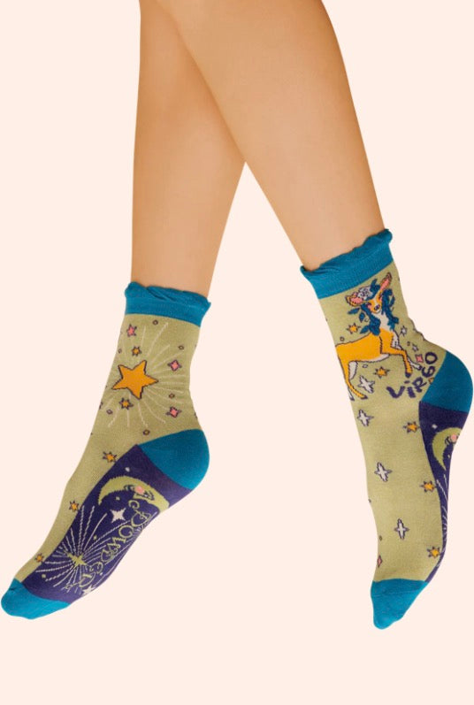 Virgo Ladies Ankle Socks Zodiac