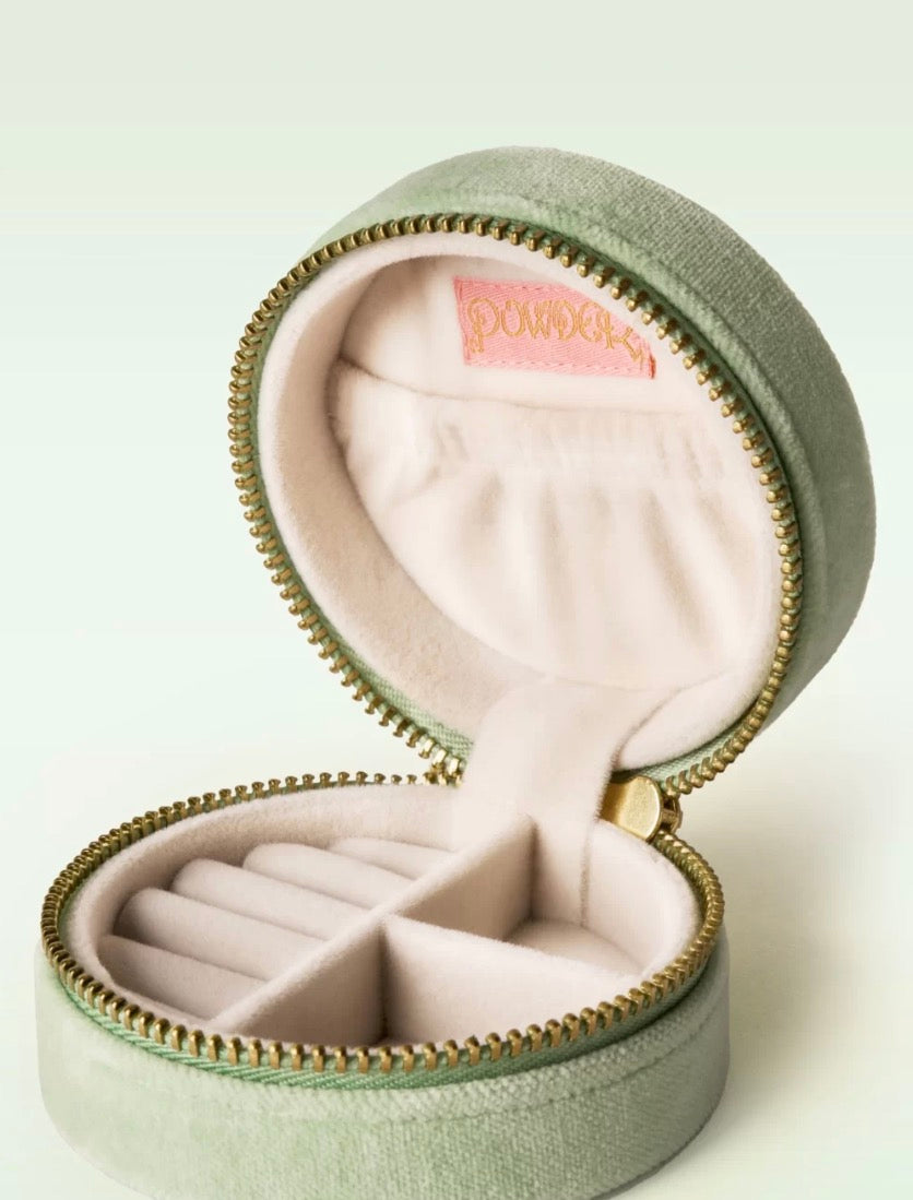 Toadstools Round Jewelry Travel Case