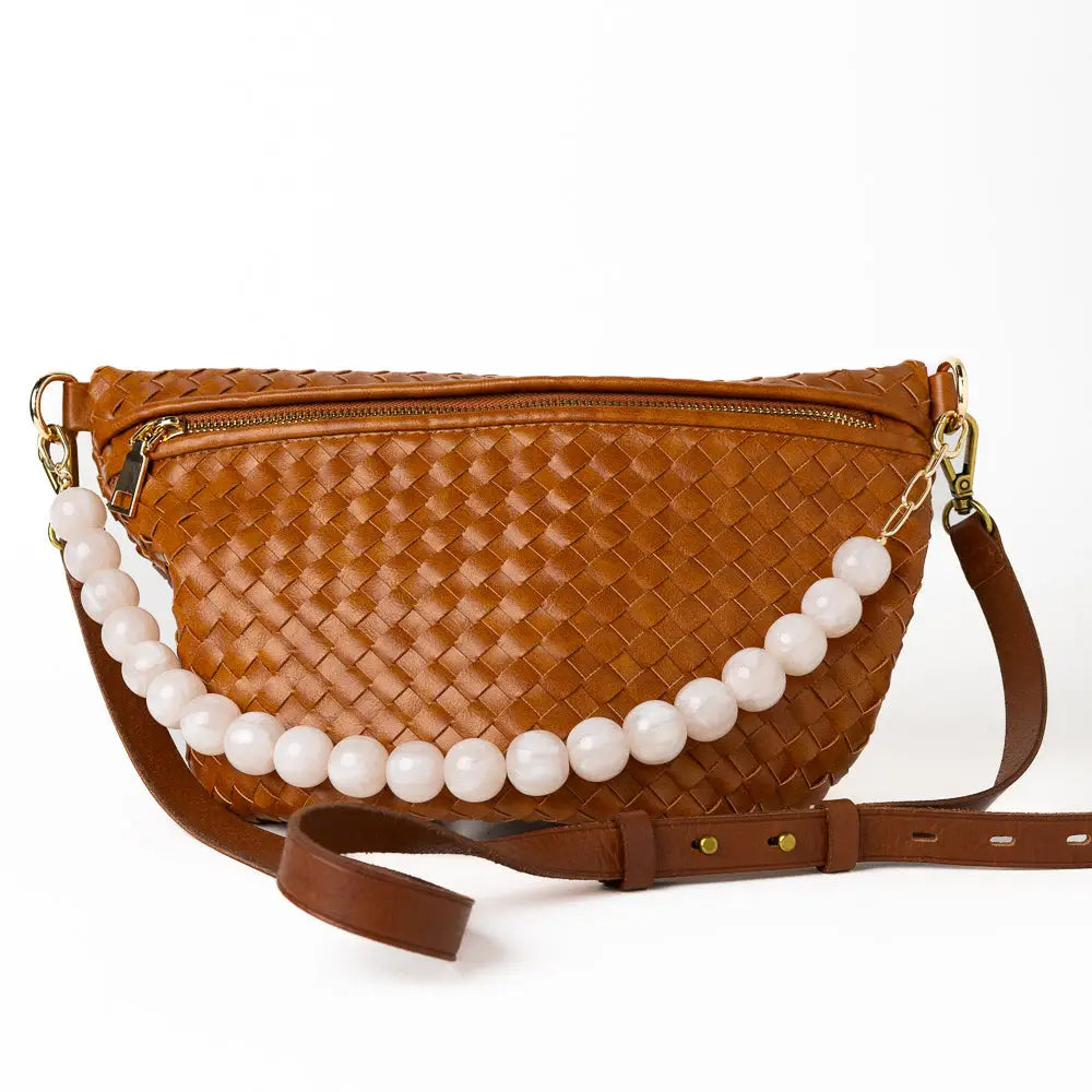 Iris Large Resin Bead Necklace Milky White